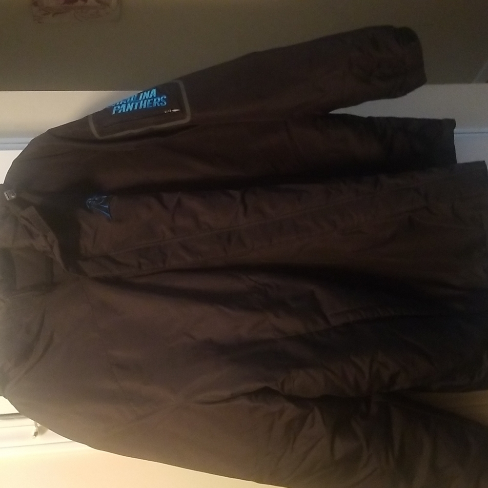 Men Carolina panther coach field jacket 2xl black